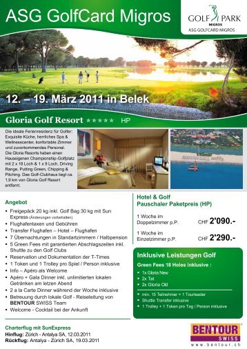 ASG GolfCard Migros - Golfpark
