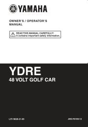 48 VOLT GOLF CAR - Yamaha Golf Cars USA