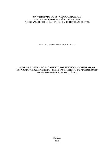 vanylton bezerra dos santos - uea - pós graduação