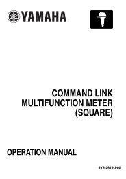 command link multifunction meter (square) - Yamaha Outboards