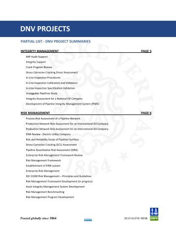 DNV PROJECTS