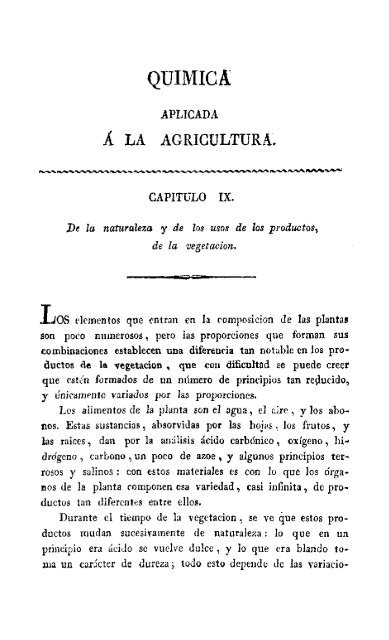 a la agricultura