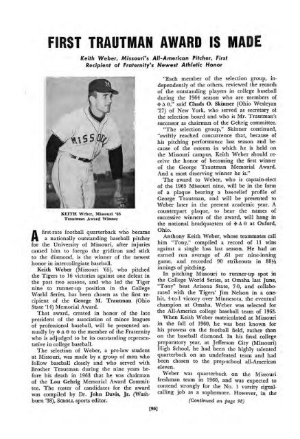 1964–65 Volume 89 No 1–5 - Phi Delta Theta Scroll Archive