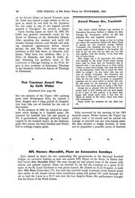 1964–65 Volume 89 No 1–5 - Phi Delta Theta Scroll Archive