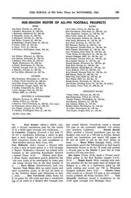 1964–65 Volume 89 No 1–5 - Phi Delta Theta Scroll Archive