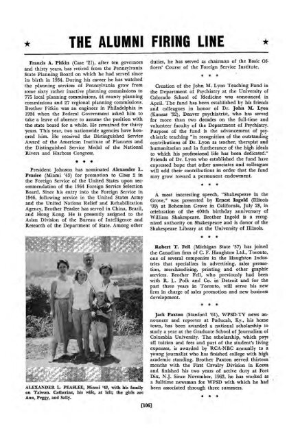 1964–65 Volume 89 No 1–5 - Phi Delta Theta Scroll Archive