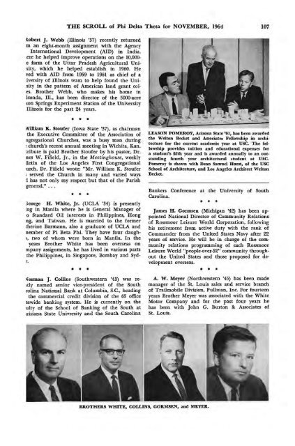 1964–65 Volume 89 No 1–5 - Phi Delta Theta Scroll Archive