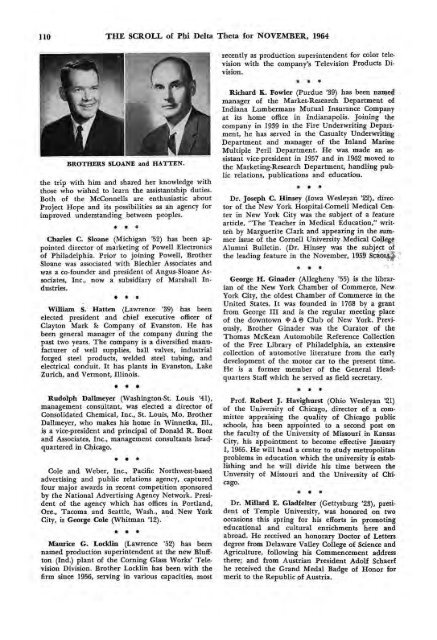 1964–65 Volume 89 No 1–5 - Phi Delta Theta Scroll Archive