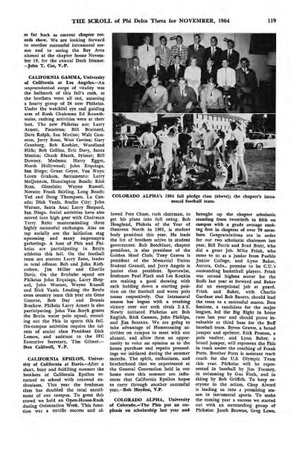 1964–65 Volume 89 No 1–5 - Phi Delta Theta Scroll Archive