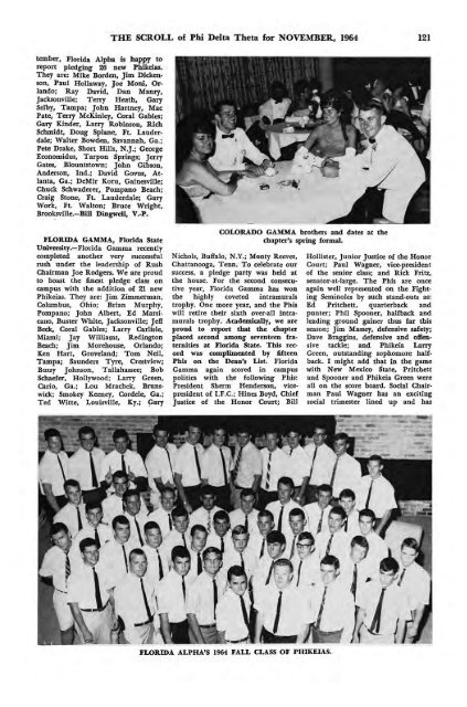 1964–65 Volume 89 No 1–5 - Phi Delta Theta Scroll Archive