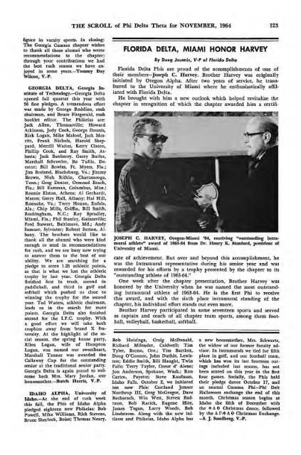 1964–65 Volume 89 No 1–5 - Phi Delta Theta Scroll Archive