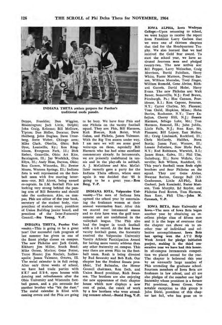 1964–65 Volume 89 No 1–5 - Phi Delta Theta Scroll Archive