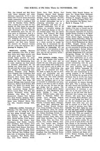 1964–65 Volume 89 No 1–5 - Phi Delta Theta Scroll Archive