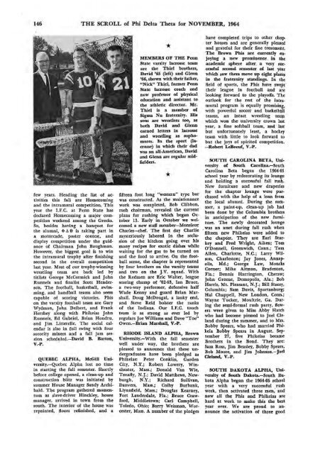 1964–65 Volume 89 No 1–5 - Phi Delta Theta Scroll Archive