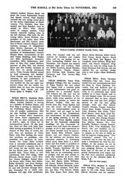 1964–65 Volume 89 No 1–5 - Phi Delta Theta Scroll Archive