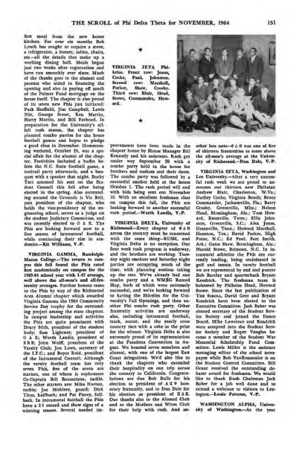 1964–65 Volume 89 No 1–5 - Phi Delta Theta Scroll Archive