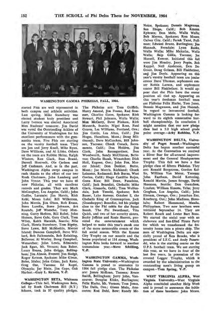 1964–65 Volume 89 No 1–5 - Phi Delta Theta Scroll Archive