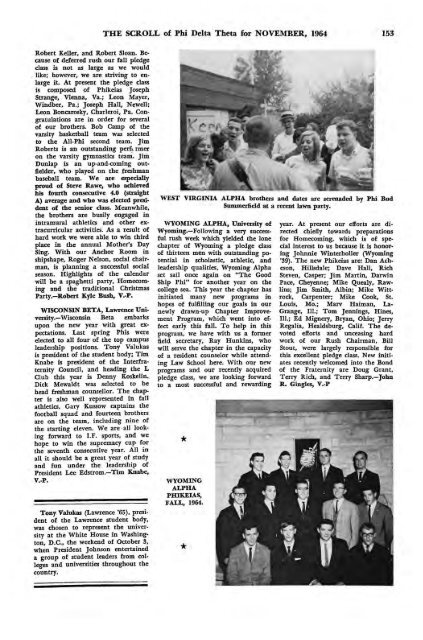 1964–65 Volume 89 No 1–5 - Phi Delta Theta Scroll Archive