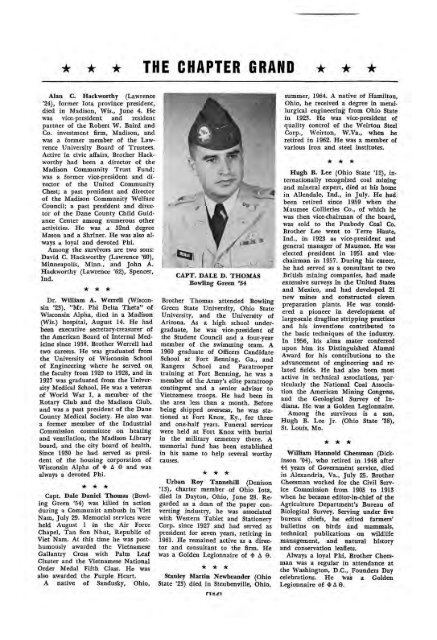 1964–65 Volume 89 No 1–5 - Phi Delta Theta Scroll Archive