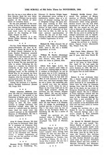1964–65 Volume 89 No 1–5 - Phi Delta Theta Scroll Archive