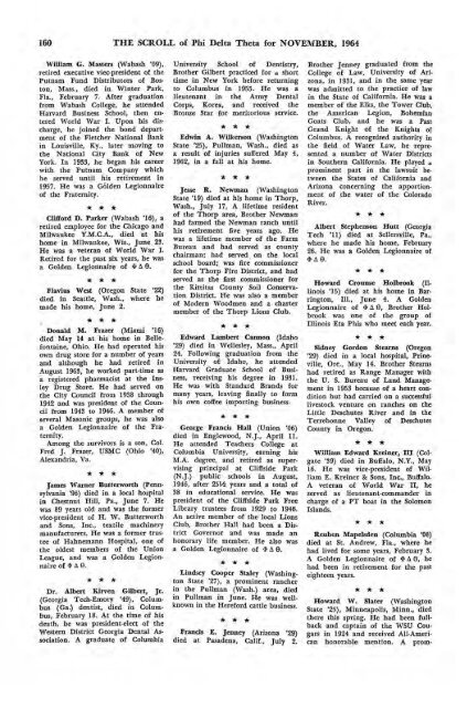 1964–65 Volume 89 No 1–5 - Phi Delta Theta Scroll Archive