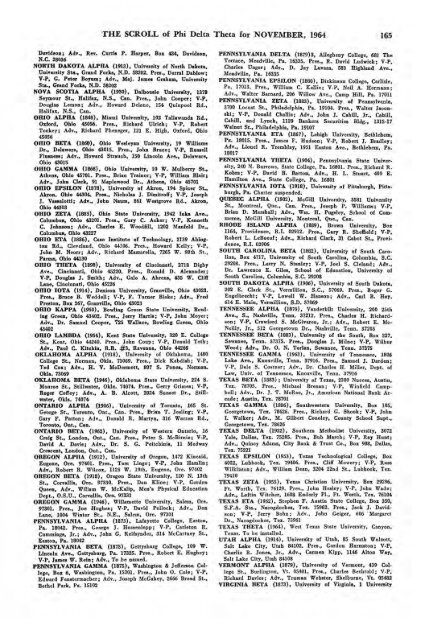 1964–65 Volume 89 No 1–5 - Phi Delta Theta Scroll Archive