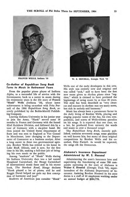 1964–65 Volume 89 No 1–5 - Phi Delta Theta Scroll Archive