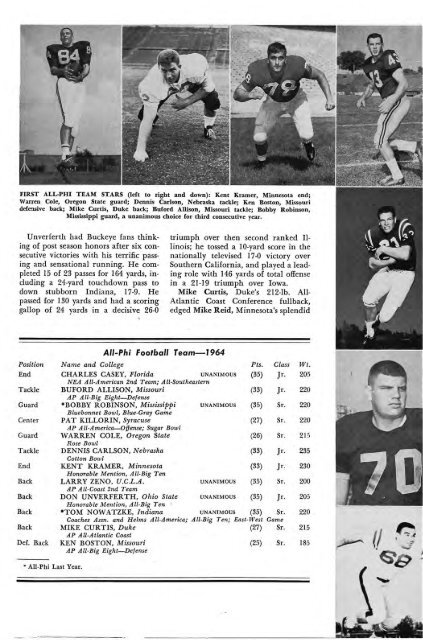 1964–65 Volume 89 No 1–5 - Phi Delta Theta Scroll Archive