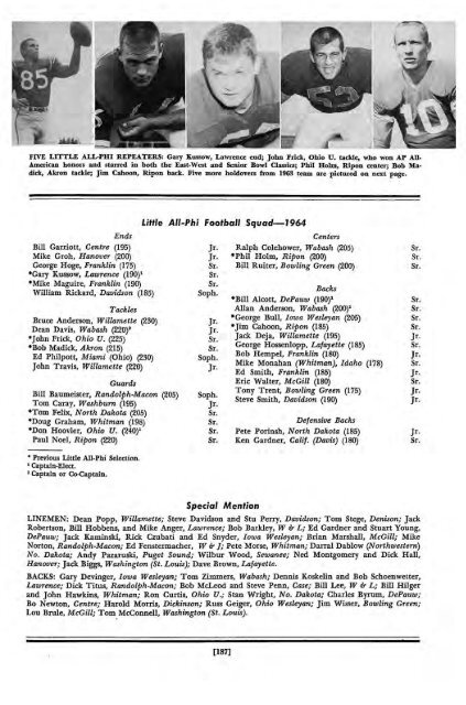 1964–65 Volume 89 No 1–5 - Phi Delta Theta Scroll Archive