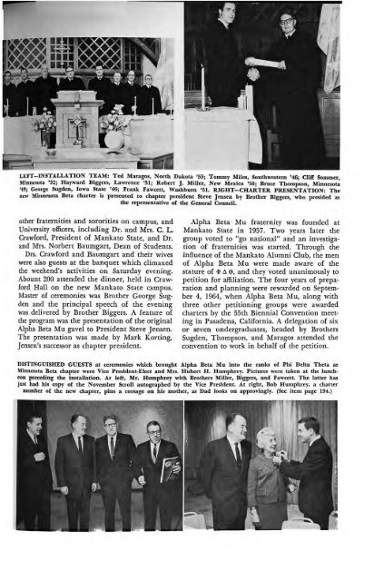 1964–65 Volume 89 No 1–5 - Phi Delta Theta Scroll Archive