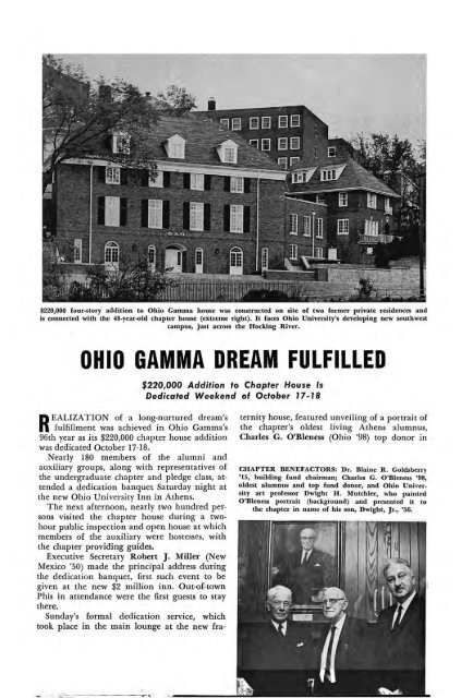 1964–65 Volume 89 No 1–5 - Phi Delta Theta Scroll Archive