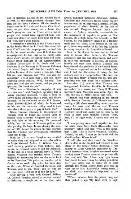 1964–65 Volume 89 No 1–5 - Phi Delta Theta Scroll Archive