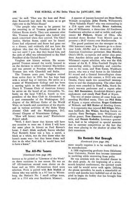1964–65 Volume 89 No 1–5 - Phi Delta Theta Scroll Archive