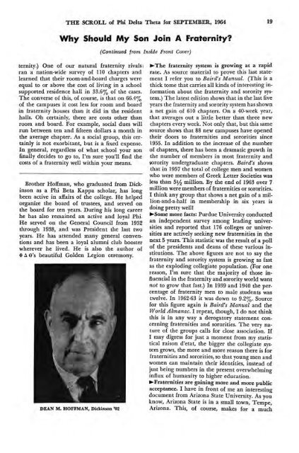 1964–65 Volume 89 No 1–5 - Phi Delta Theta Scroll Archive
