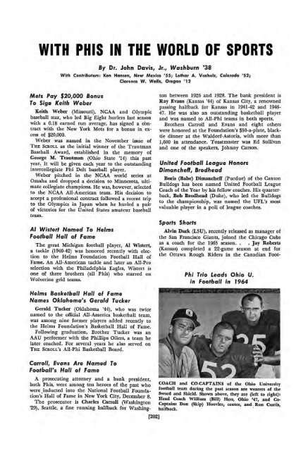 1964–65 Volume 89 No 1–5 - Phi Delta Theta Scroll Archive