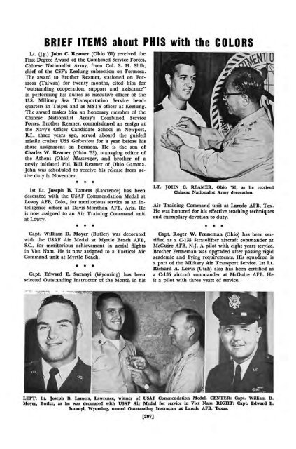 1964–65 Volume 89 No 1–5 - Phi Delta Theta Scroll Archive