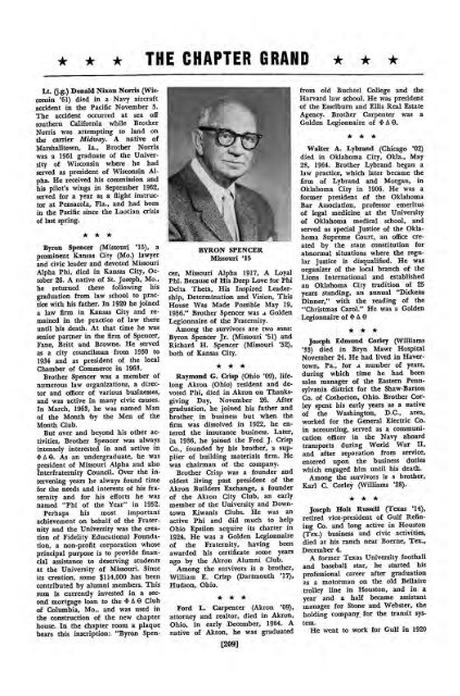 1964–65 Volume 89 No 1–5 - Phi Delta Theta Scroll Archive