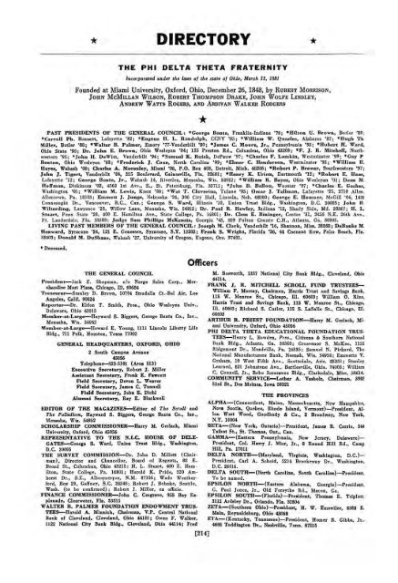 1964–65 Volume 89 No 1–5 - Phi Delta Theta Scroll Archive