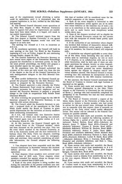 1964–65 Volume 89 No 1–5 - Phi Delta Theta Scroll Archive