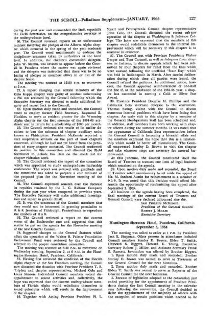 1964–65 Volume 89 No 1–5 - Phi Delta Theta Scroll Archive