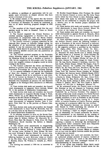 1964–65 Volume 89 No 1–5 - Phi Delta Theta Scroll Archive