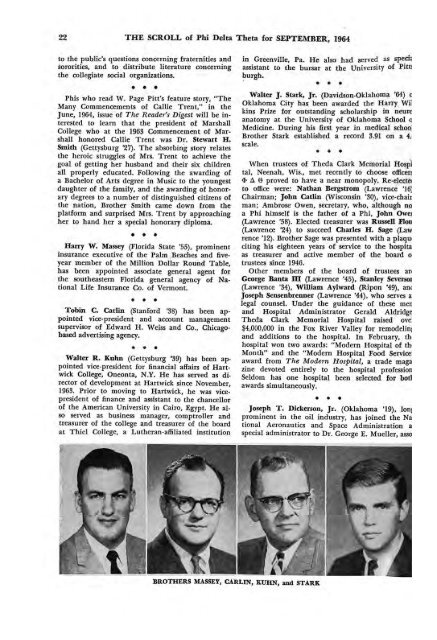 1964–65 Volume 89 No 1–5 - Phi Delta Theta Scroll Archive