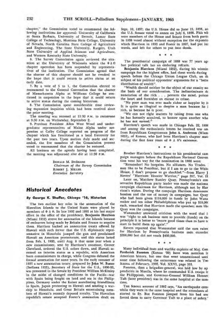 1964–65 Volume 89 No 1–5 - Phi Delta Theta Scroll Archive