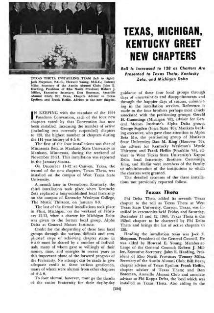 1964–65 Volume 89 No 1–5 - Phi Delta Theta Scroll Archive