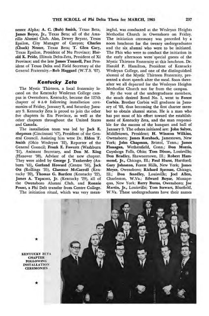 1964–65 Volume 89 No 1–5 - Phi Delta Theta Scroll Archive