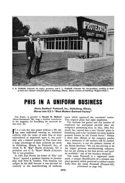 1964–65 Volume 89 No 1–5 - Phi Delta Theta Scroll Archive