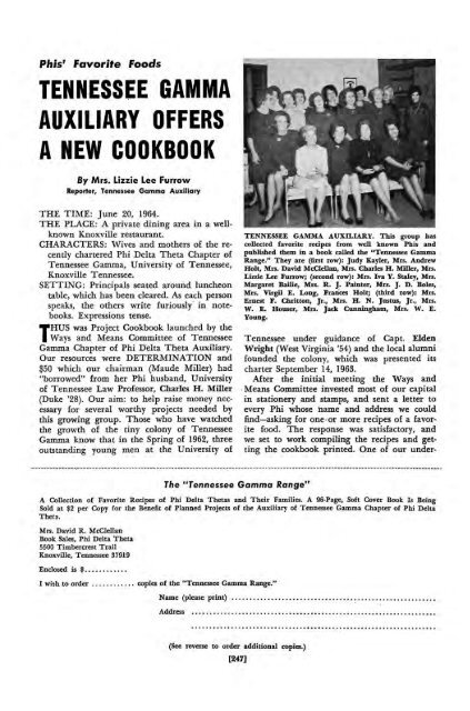 1964–65 Volume 89 No 1–5 - Phi Delta Theta Scroll Archive