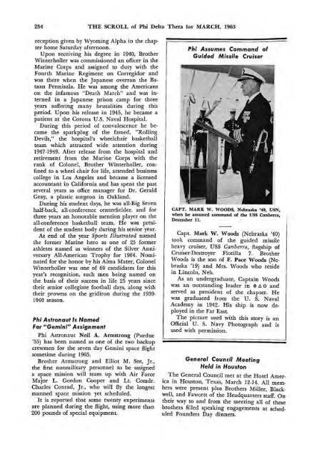 1964–65 Volume 89 No 1–5 - Phi Delta Theta Scroll Archive