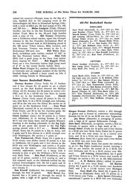 1964–65 Volume 89 No 1–5 - Phi Delta Theta Scroll Archive