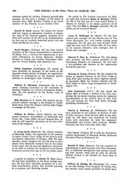 1964–65 Volume 89 No 1–5 - Phi Delta Theta Scroll Archive